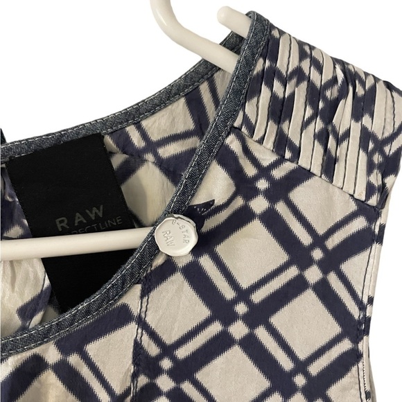G Star RAW Correctline 100% Silk Button Back Top Medium - Picture 3 of 8